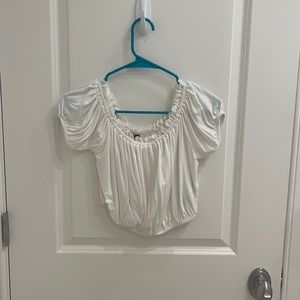 white Forever 21 crop top